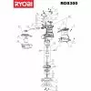 Ryobi ROS300A Spare Parts List Type: 5133001142